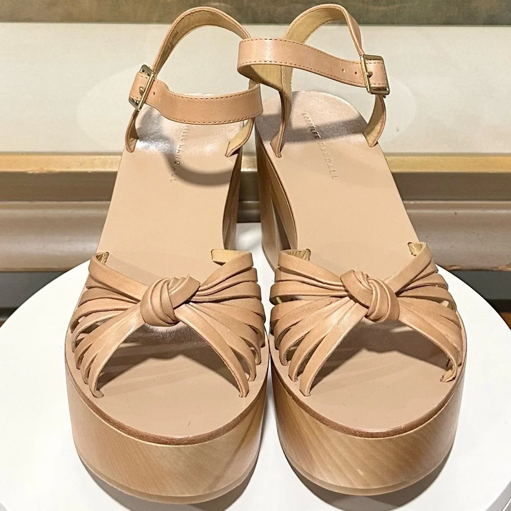 🌹LOEFFLER RANDALL🌹 Rivka Knot Platform Sandal Size: 10 - Picture 4 of 10